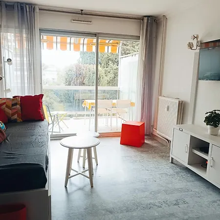 Climatise A Les Pins Dans Avec Piscine Lägenhet